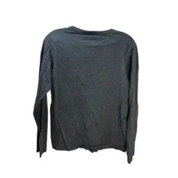 DRESSBARN‎ Long Sleeve Gray Crewneck Shirt Medium - Picture 2 of 3
